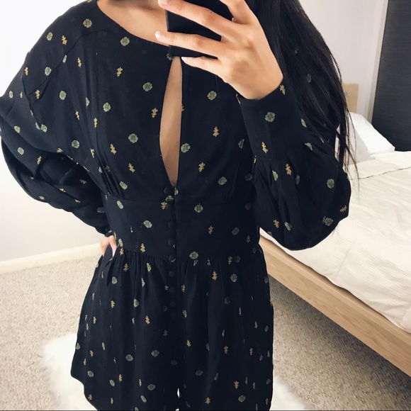 NWT Free People - Printed Romper - Picture 4 of 8